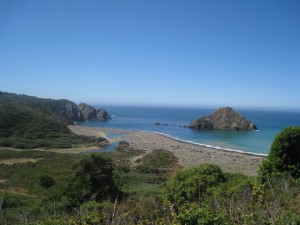 Elk Cove in Mendocino County - one of many postcard-like views along the coast. 