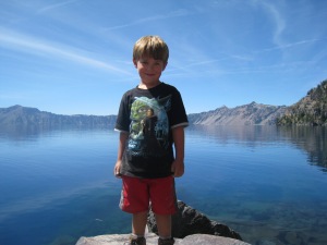 "Take a picture, Daddy" - Jake appreciates the scenic backdrop (but of course knows it's better if he's in the picture)