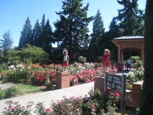 New statues: The boys add their own flair to the Portland Rose Gardens 