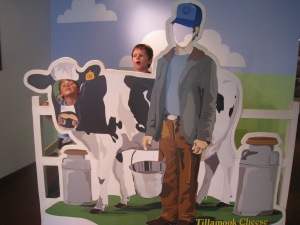 "Moo!" We stop at the Tillamook Cheese Factory in Tillamook for a self-guided tour and some free samples.